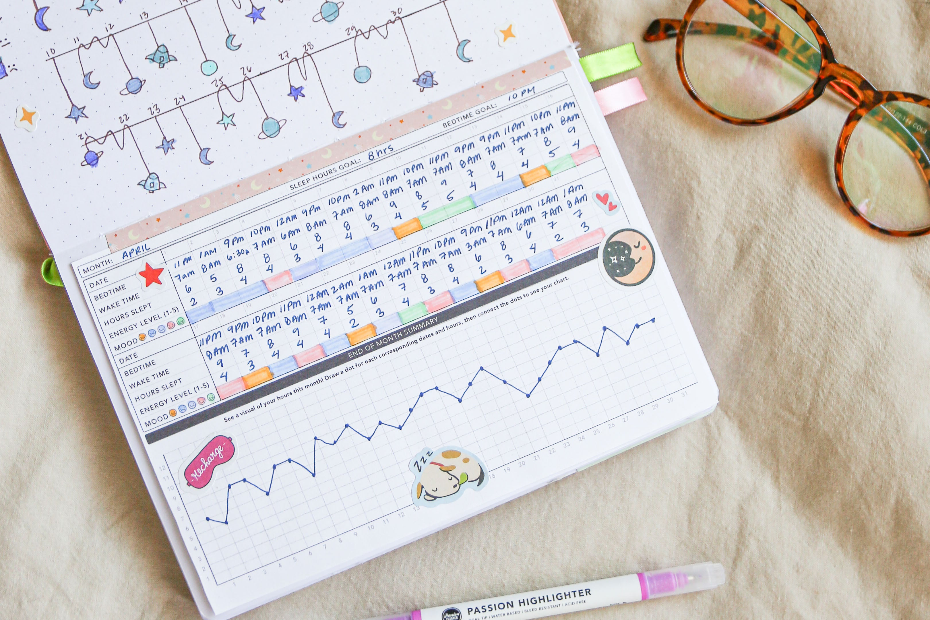 sleep tracker free printable pdf