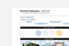 monthly inspiration free printable
