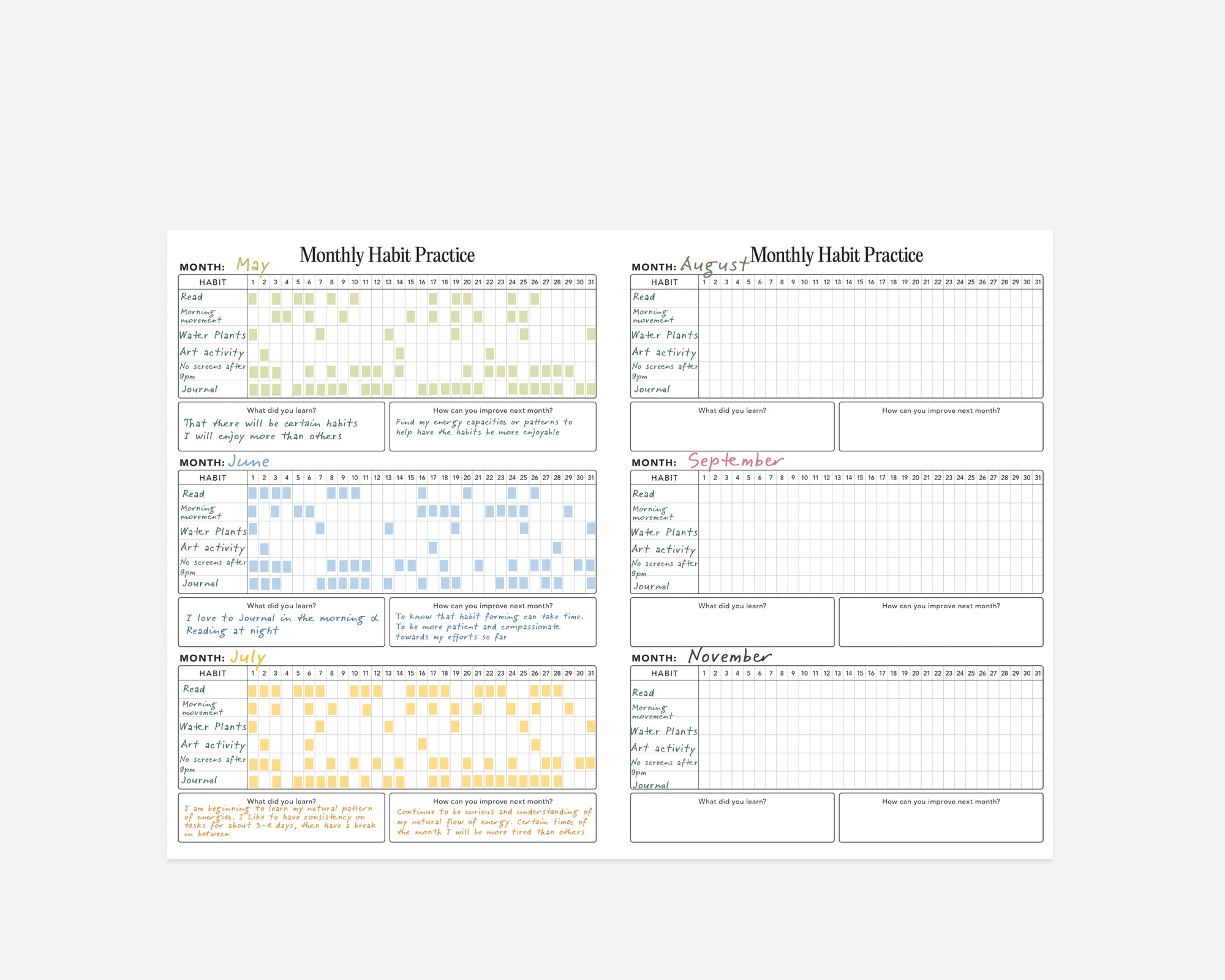 Weekly 2026 - 2027 Mid-Year Planner Printable