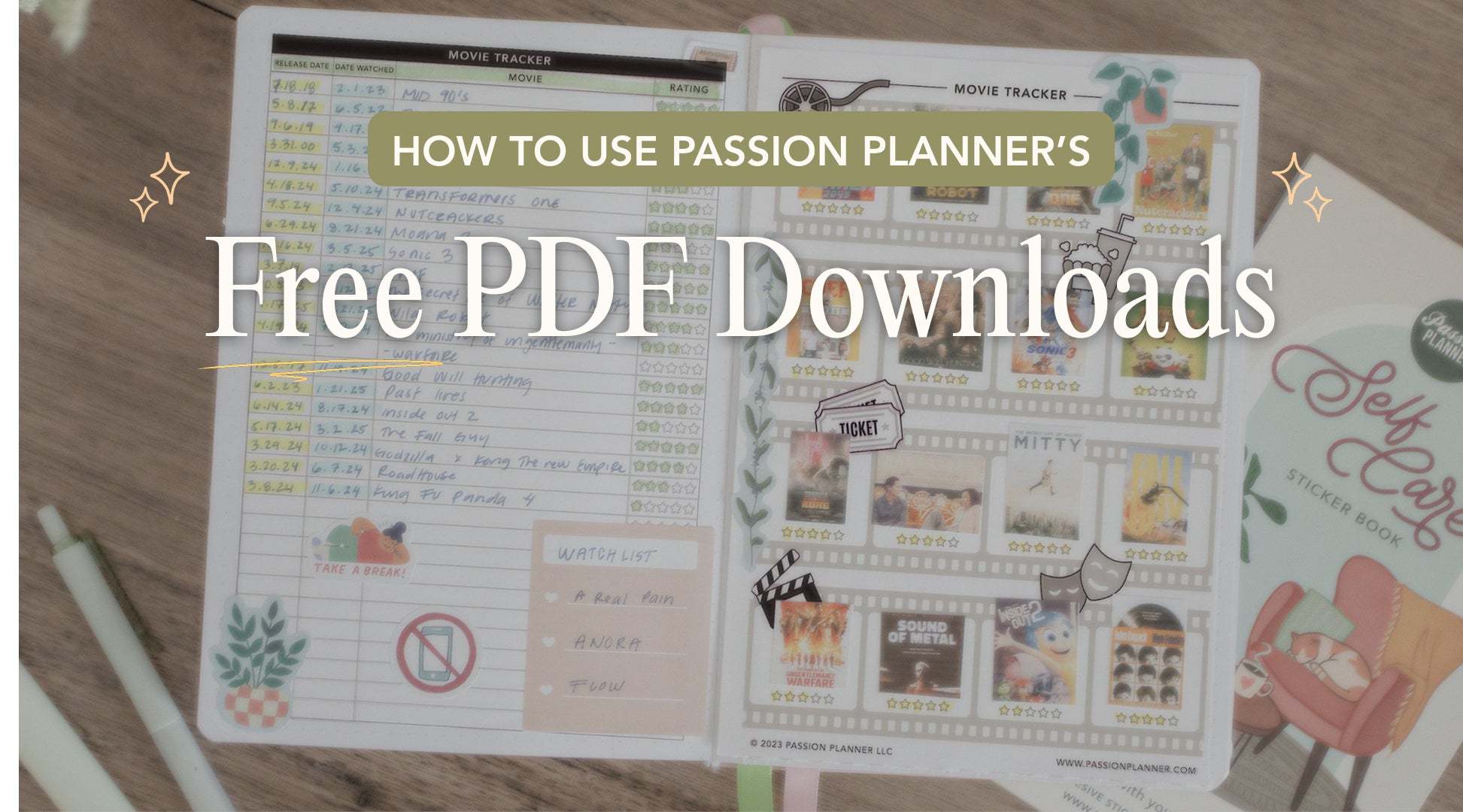 Charger la vidéo: How to Use Our FREE PDF Downloads in Your Passion Planner