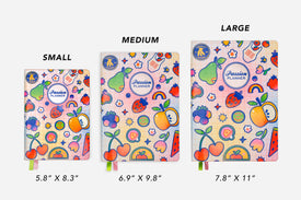 fruit for thought 2025-2026 mid-year weekly planner size comparison