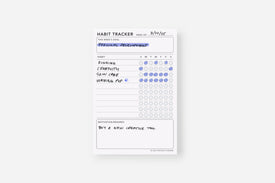 weekly habit tracker notepad