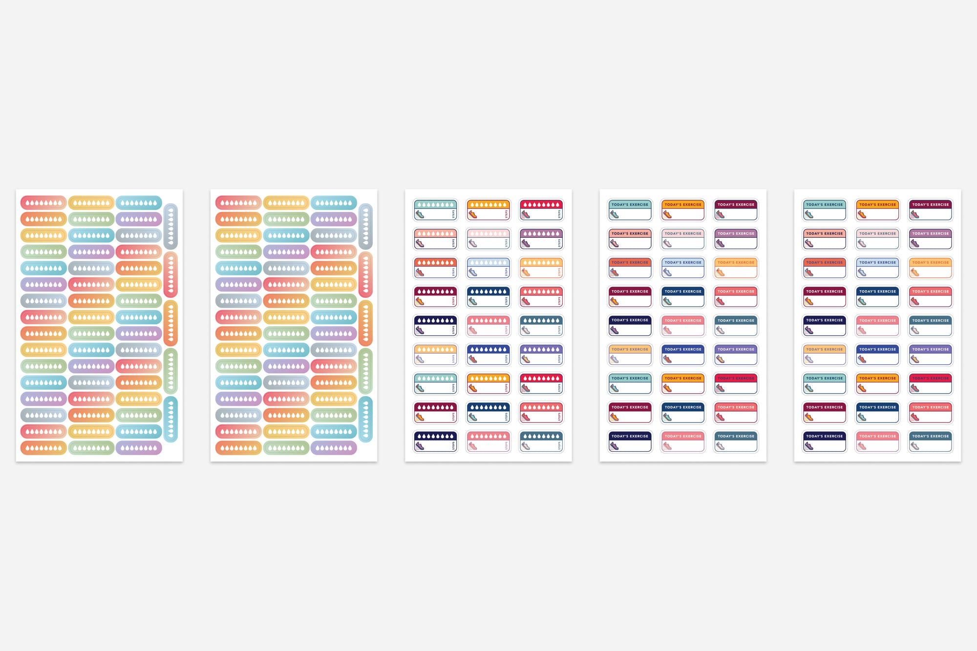 water trackers and step trackers