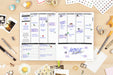 weekly planner with icon stickers