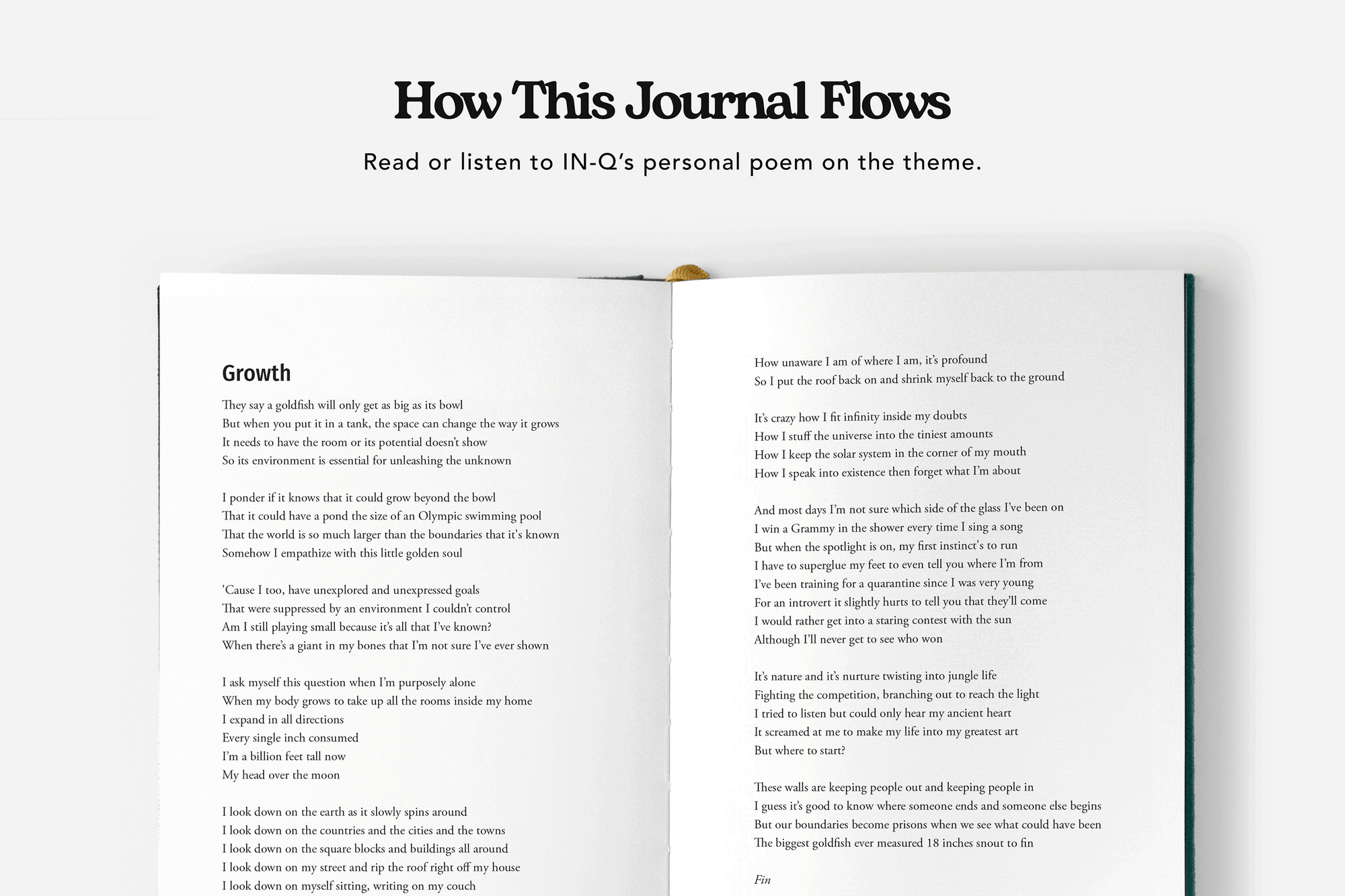 The Never Ending Now Poetry Journal - Mocha Brown