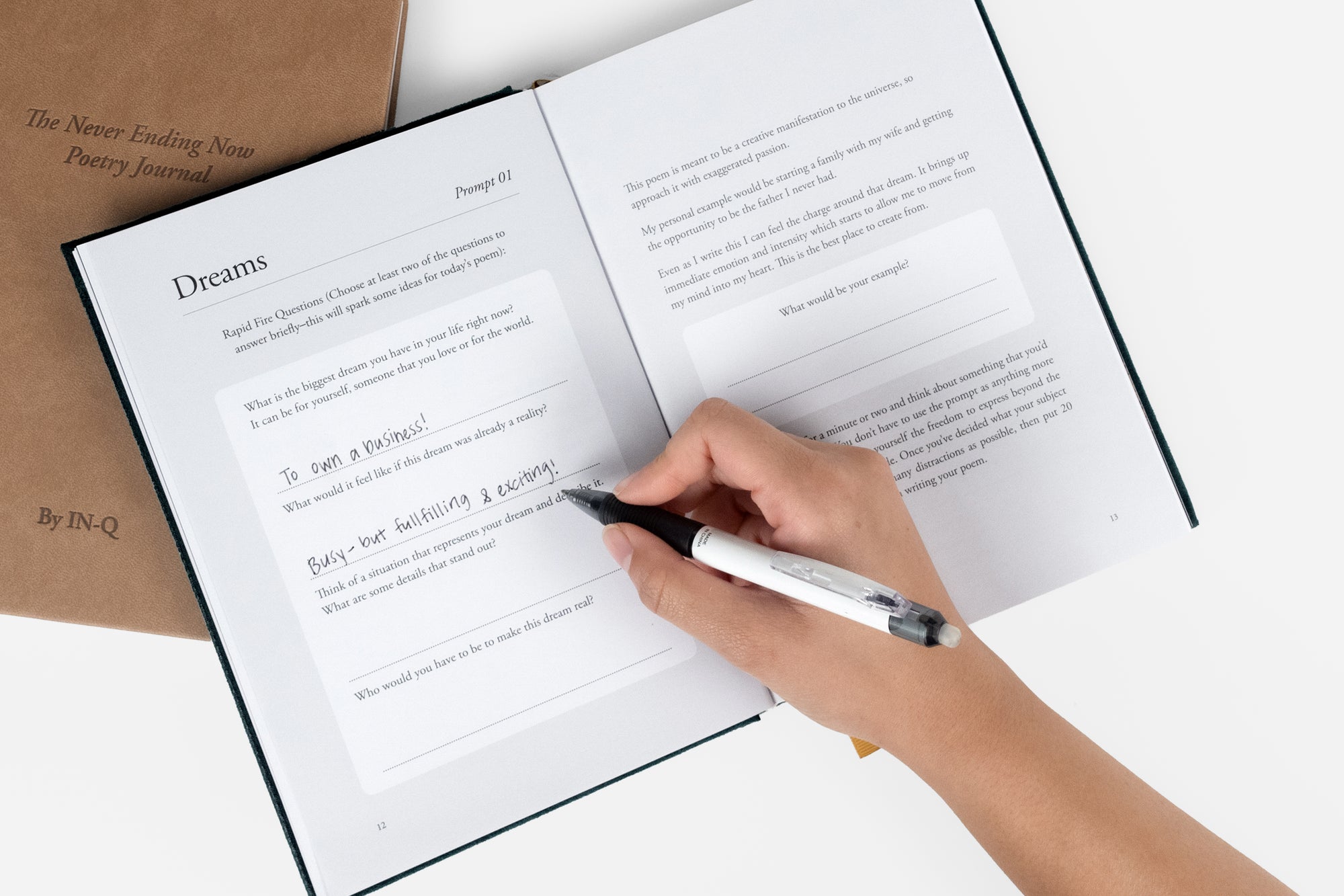 The Never Ending Now Poetry Journal - Mocha Brown