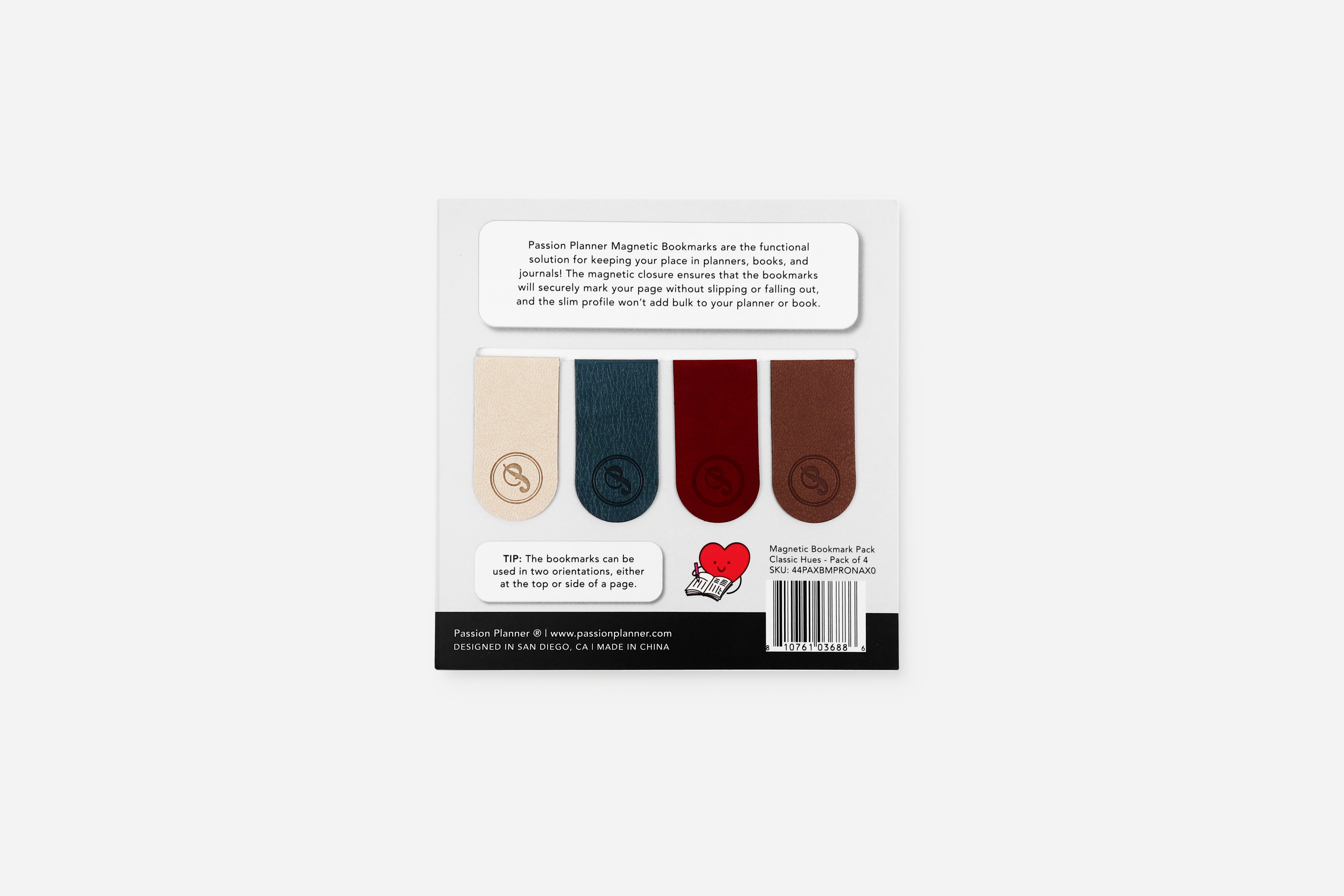 Classic Hues magnetic bookmarks