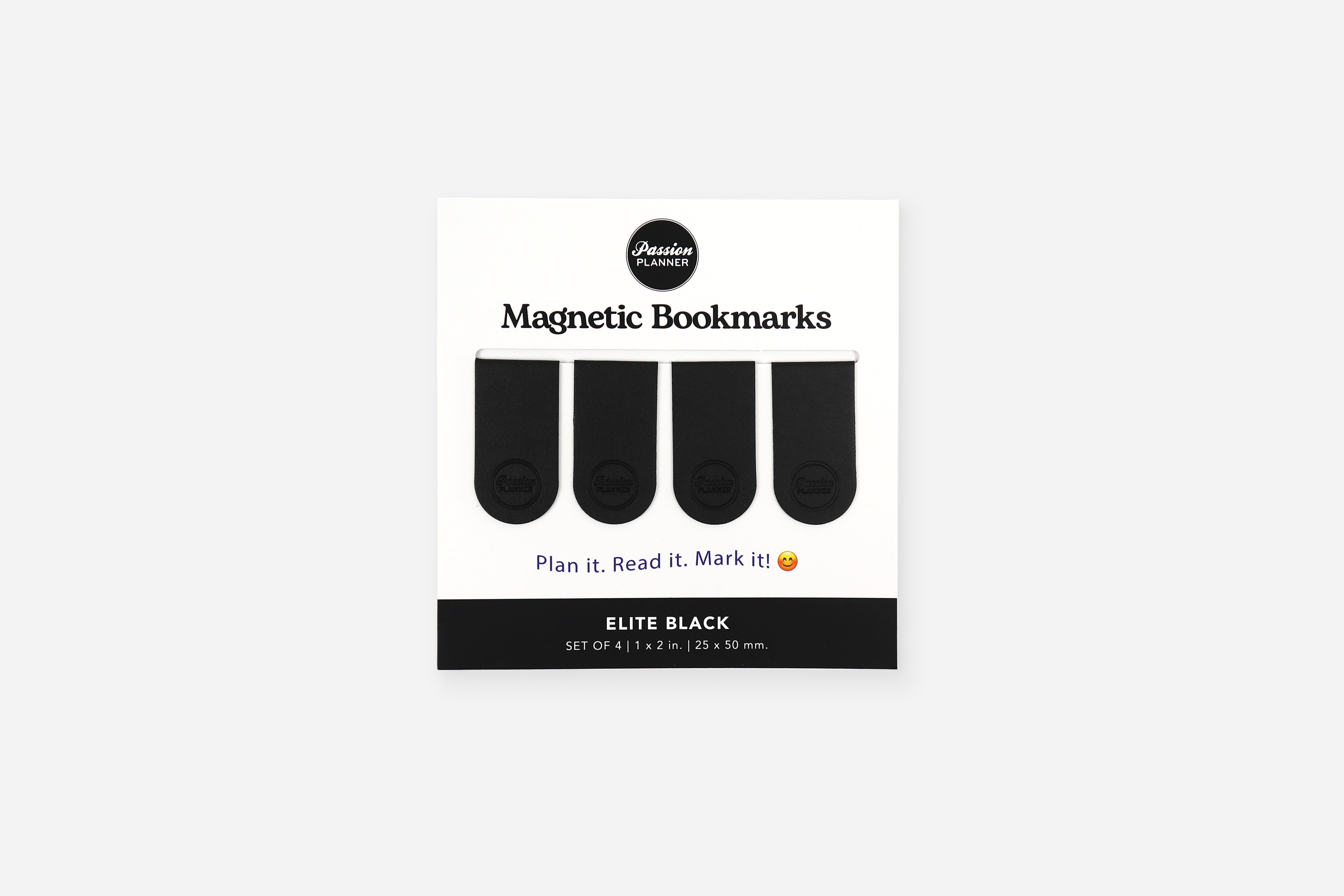 Elite Black magnetic bookmarks