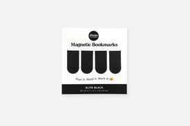 Packaging of magnetic bookmarks with a white background