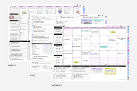 2025-2026 mid-year digital planner layouts