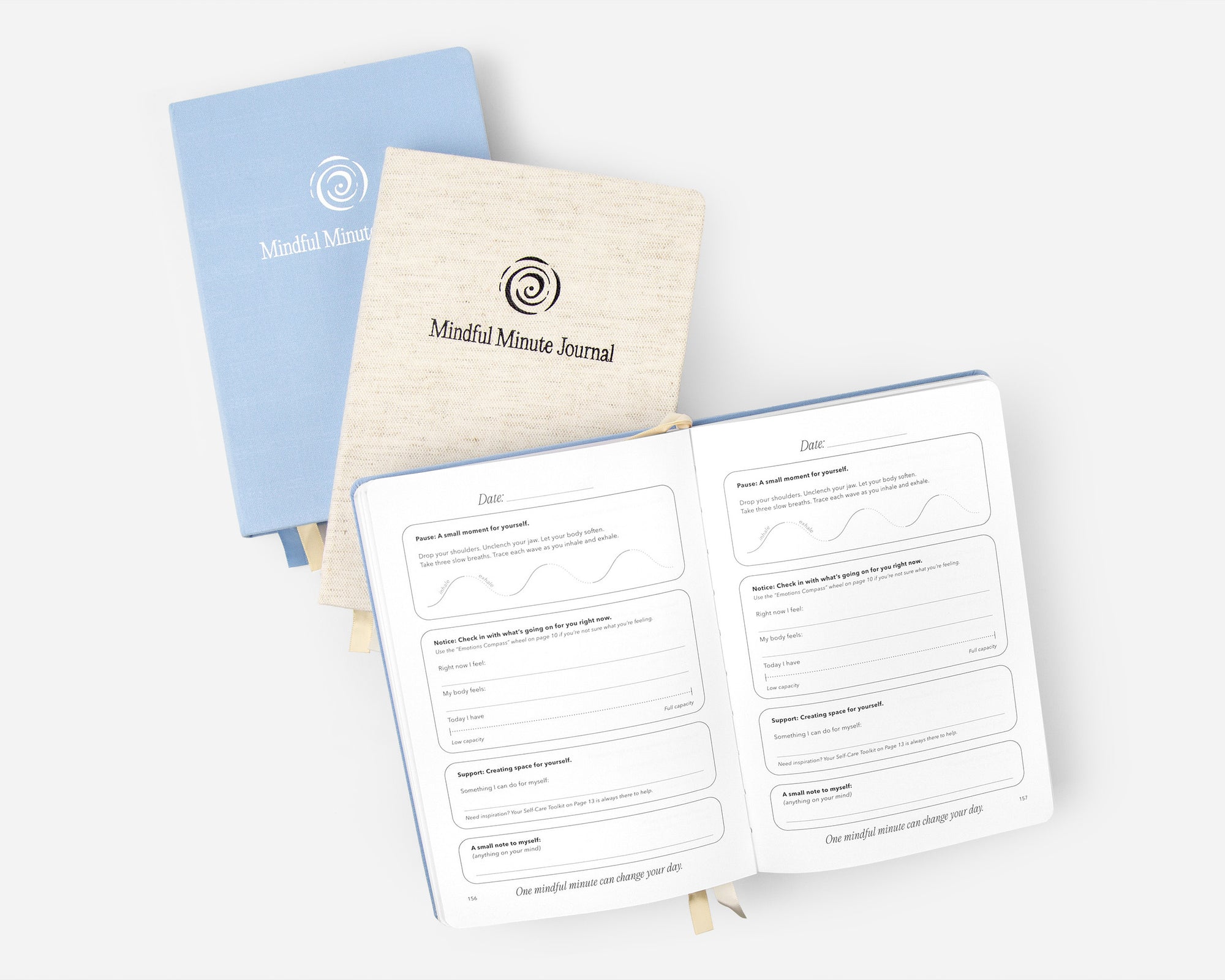 Mindful Minute Journal - Calm Linen