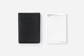 elite black cover and grocery list notepad set