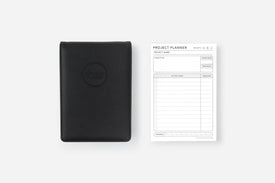 elite black project planner notepad 