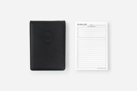 elite black notepad cover and to-do list insert set