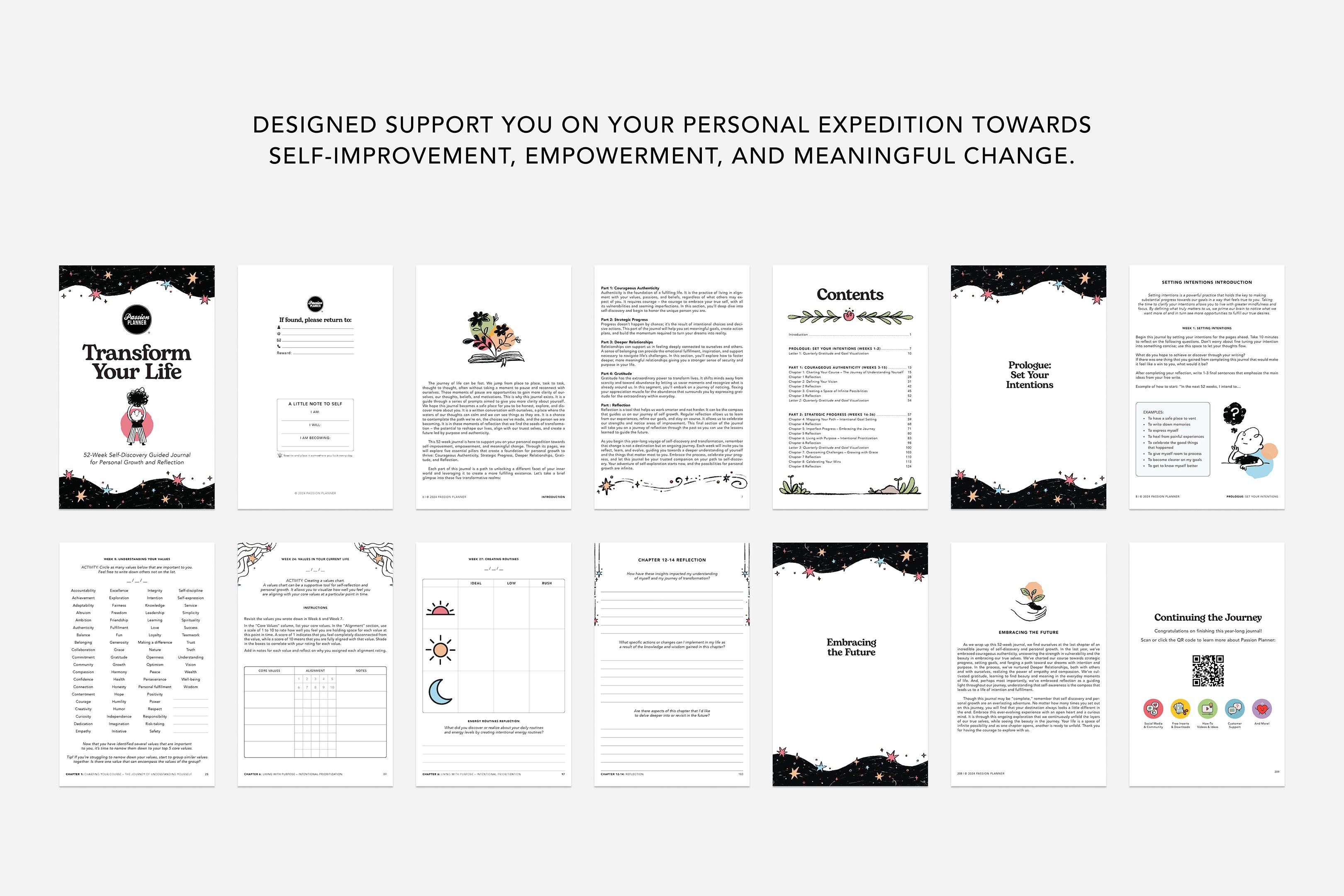 Transform Your Life: 52-Week Guided Digital Journal for Personal