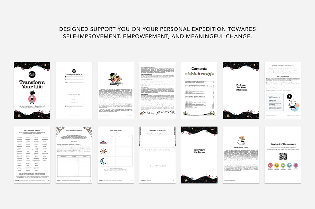 guided digital journal sample pages