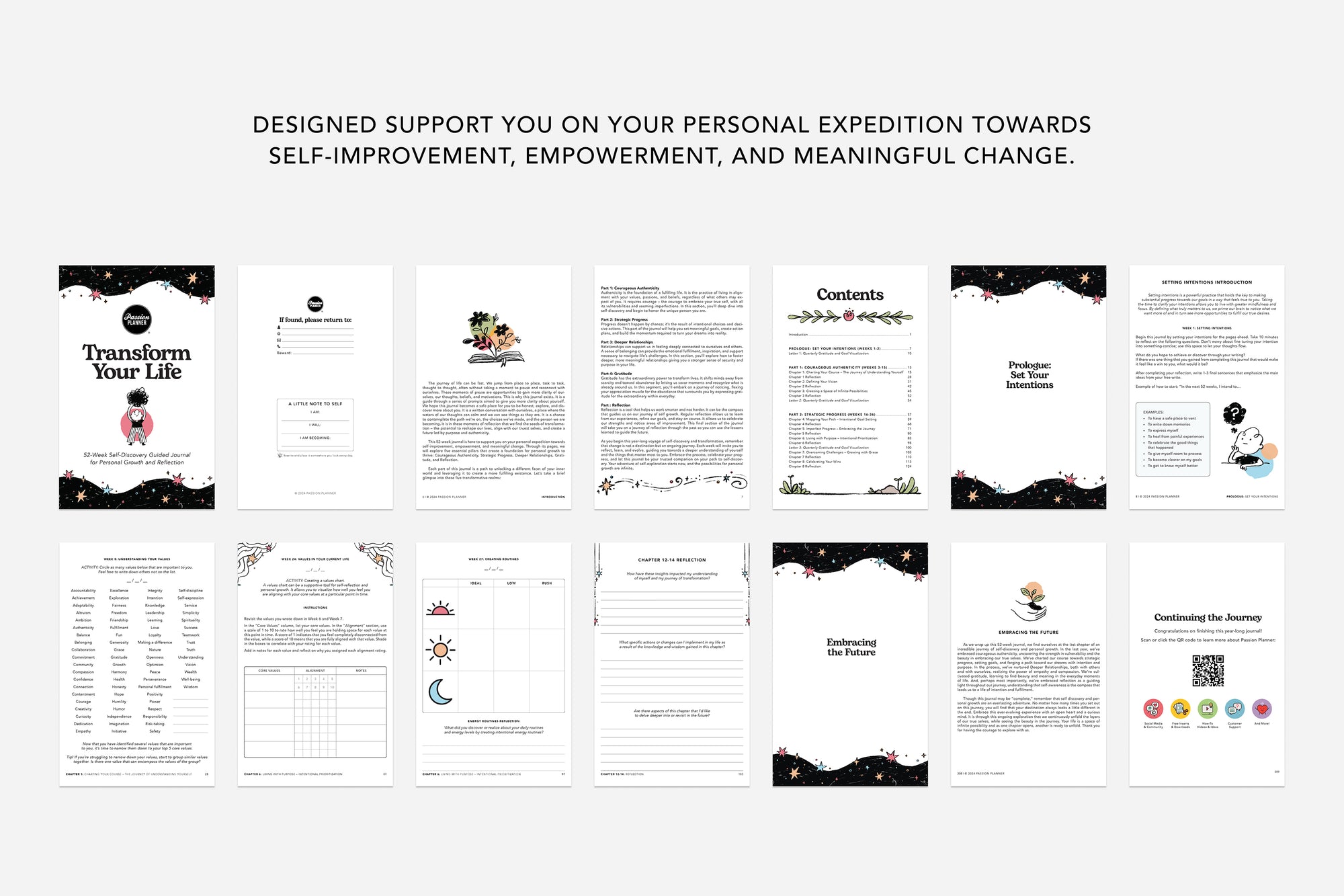 guided digital journal sample pages