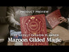 Maroon Gilded Magic 2025 planner flip through video