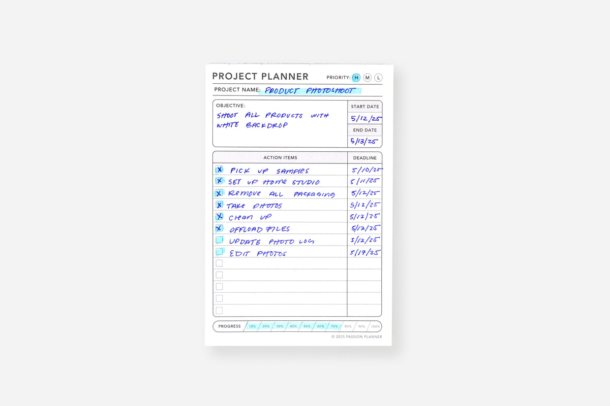 Notepad Insert | Project Planner | Passion Planner
