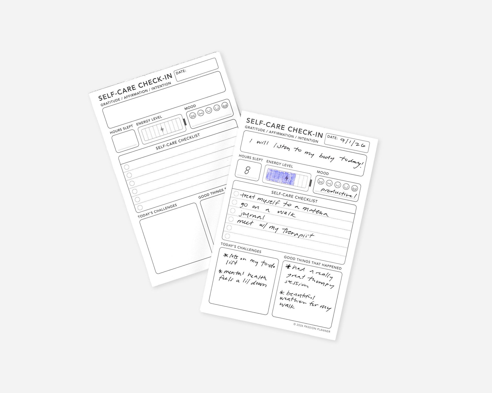 Notepad Insert - Self-Care