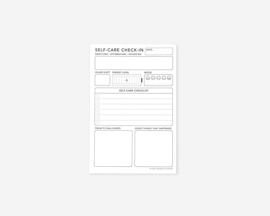 Notepad Insert - Self-Care