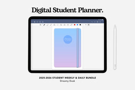 2025-2026 digital student planner dreamy dusk