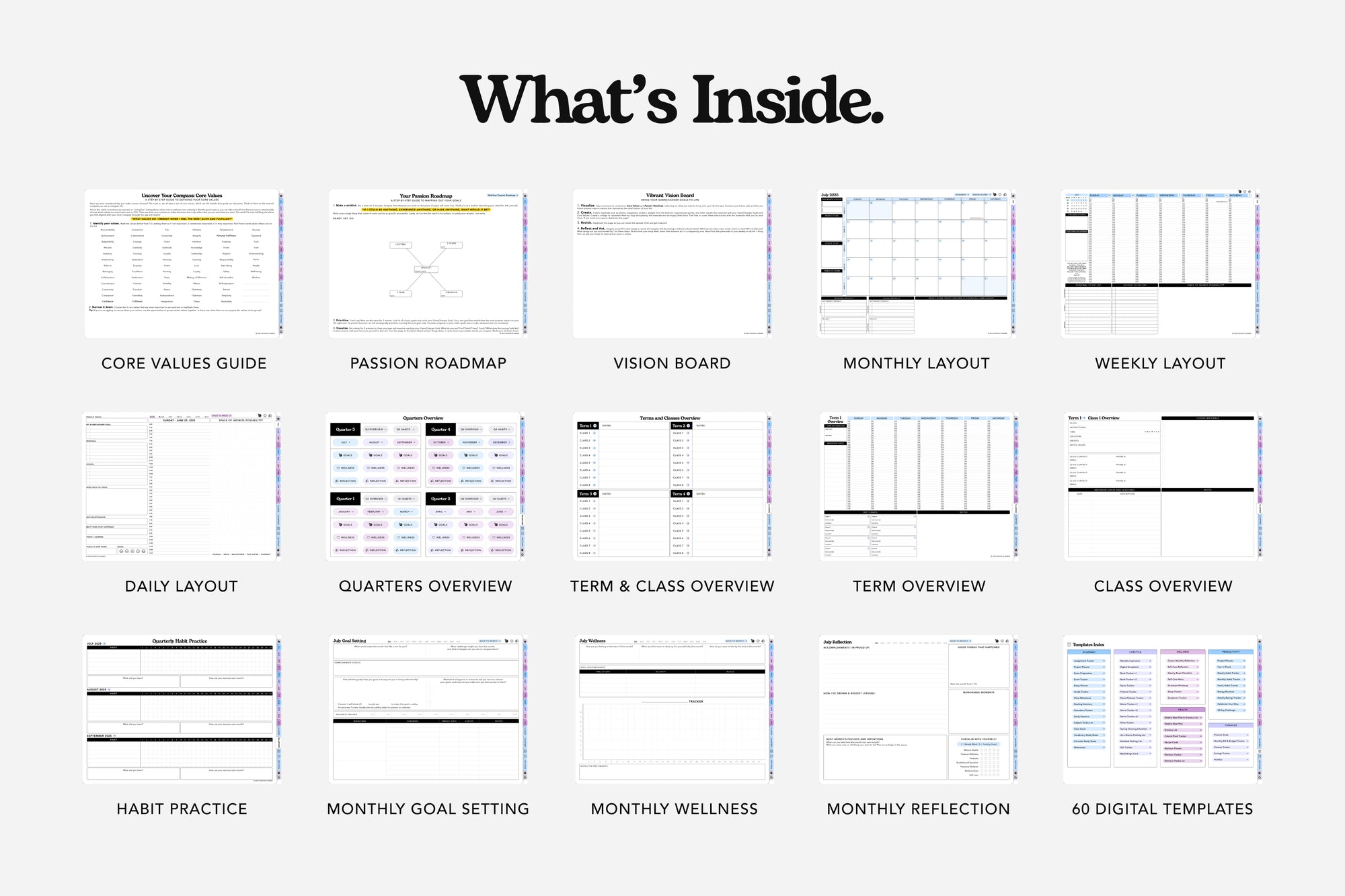2025-2026 digital student planner what's inside