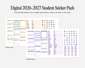 Digital Student Planner - 2026-2027 Weekly & Daily - Elite Black Bundle