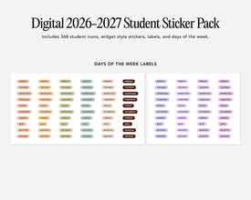 Digital Student 2026-2027 Sticker Pack