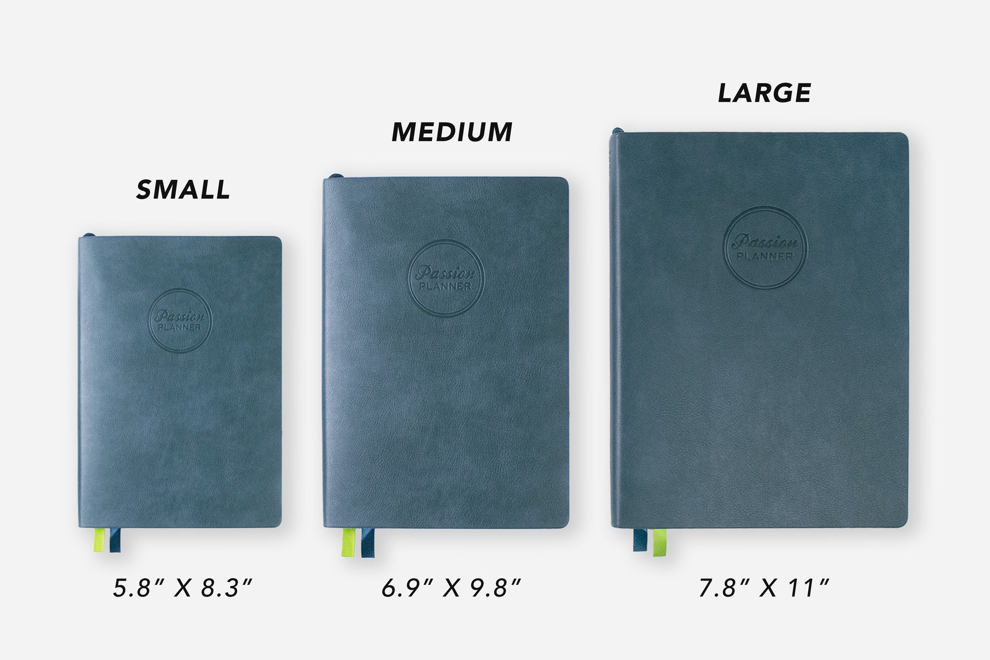 twilight teal 2025-2026 mid-year weekly planner size comparison