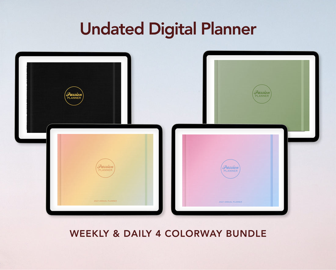 Digital Planner - Undated Weekly &amp; Daily - Bundle