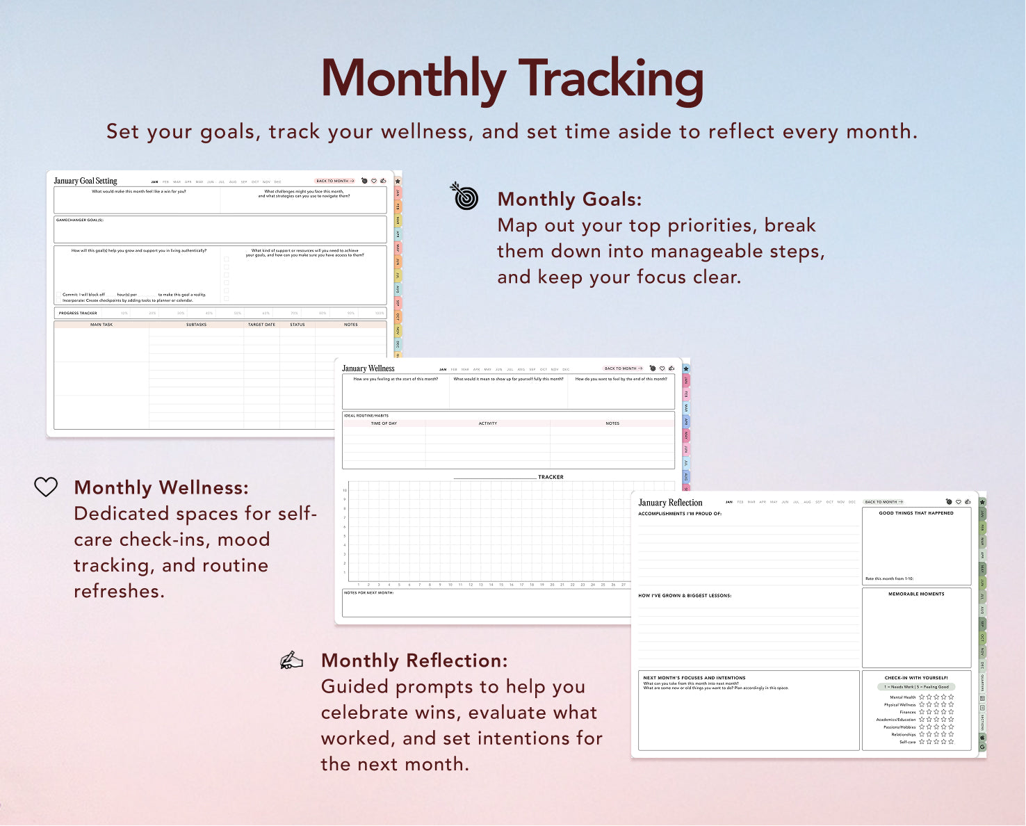 Digital Planner - Undated Weekly & Daily - Bundle