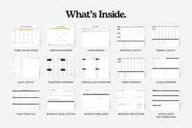 what's inside our free digital student planner sample