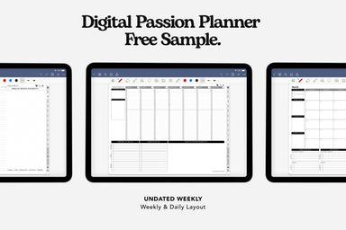 digital planner free sample