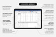 Undated weekly planner layout