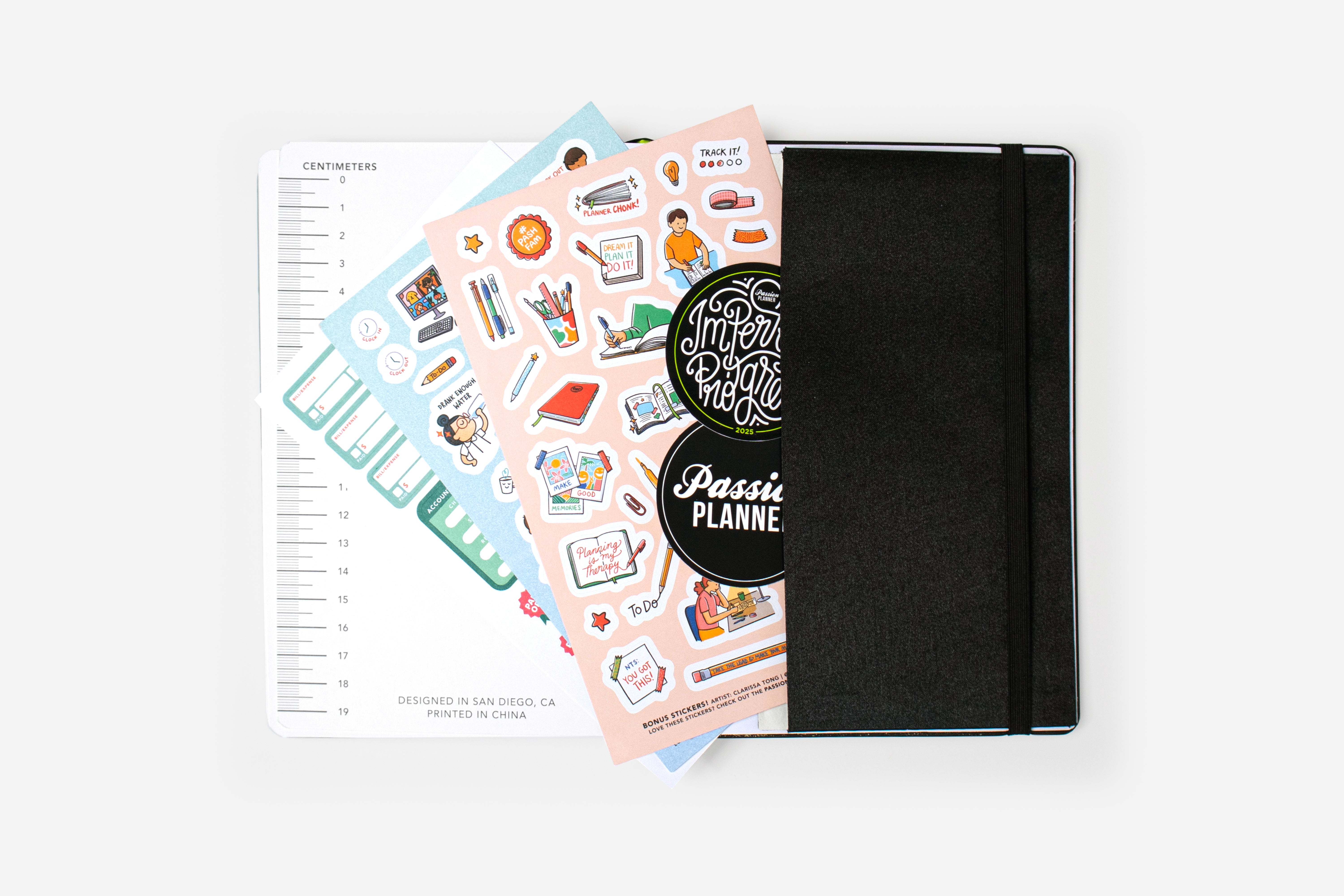 Weekly Undated Planner - Elite Black