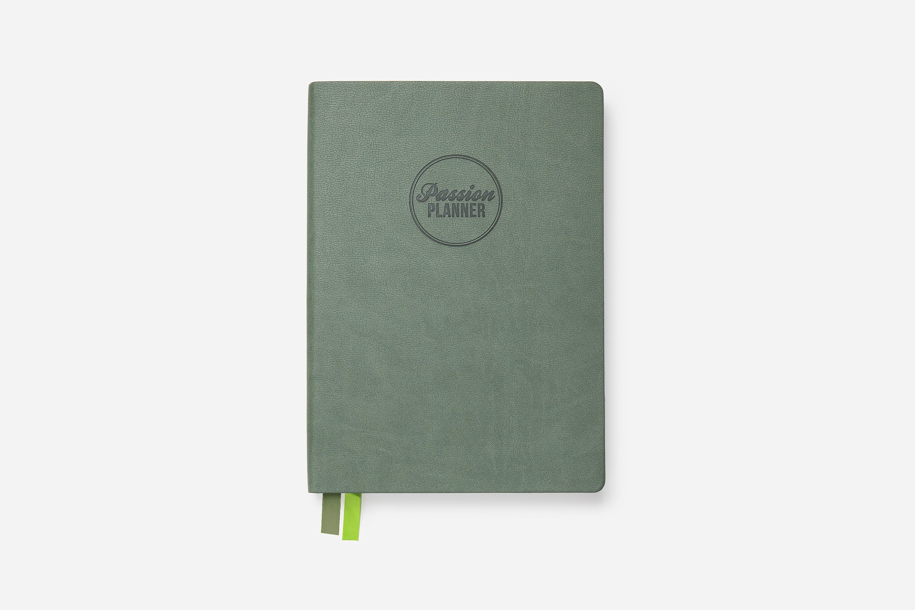 undated weekly planner calm green