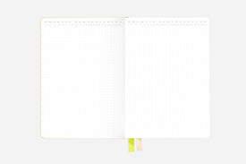 vanilla cream dot grid bullet journal