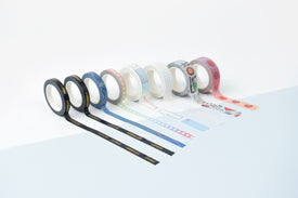 eight rolls of washi tape 