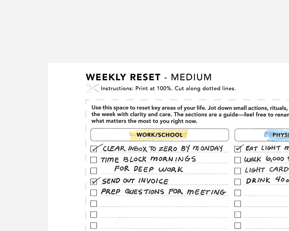Weekly Reset