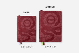 year of the snake red daily planner sizes