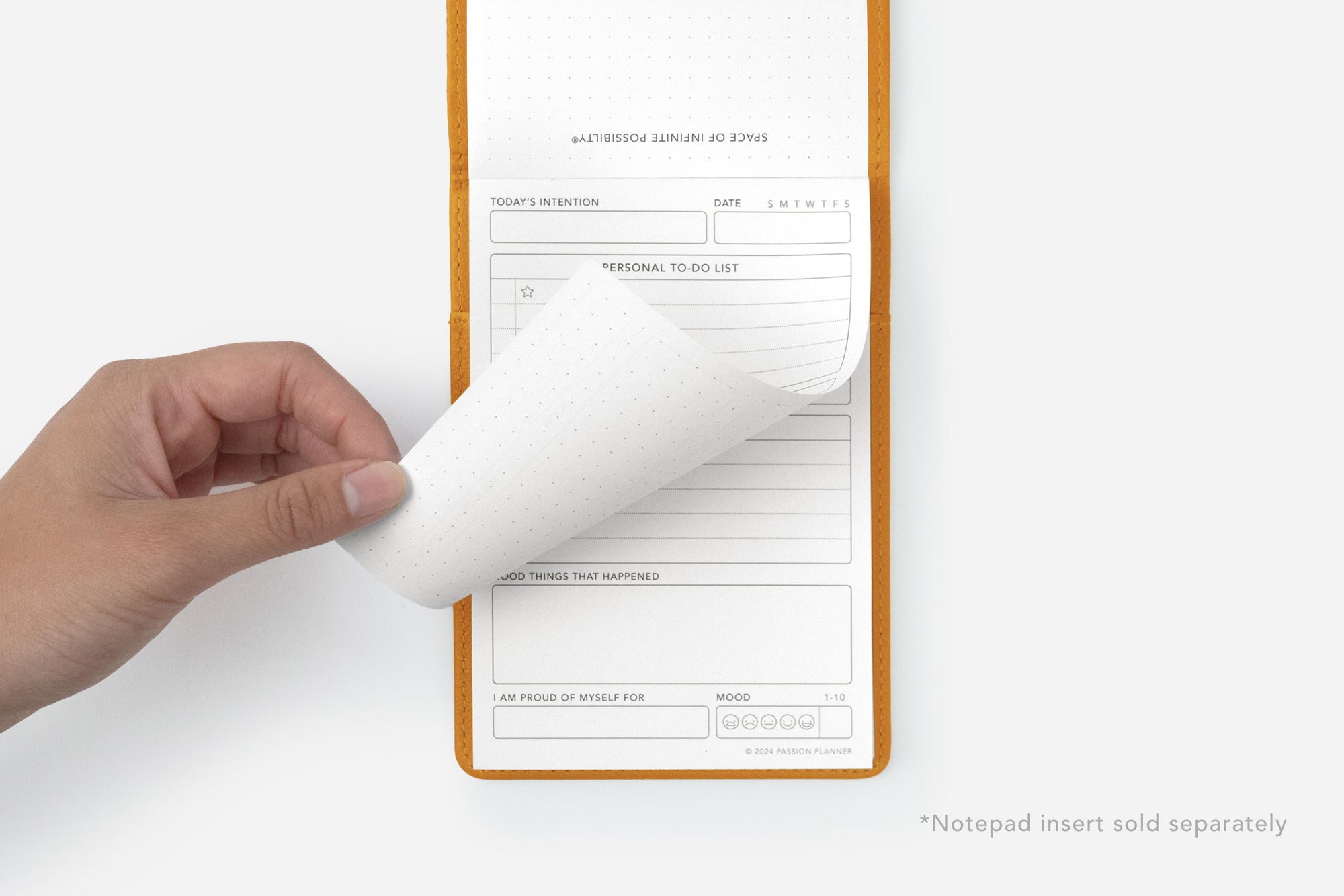 sunflower yellow daily notepad