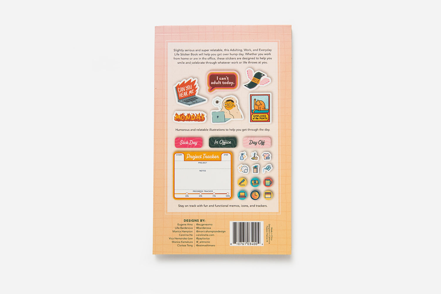 Adulting, Work and Everyday Life Sticker Book