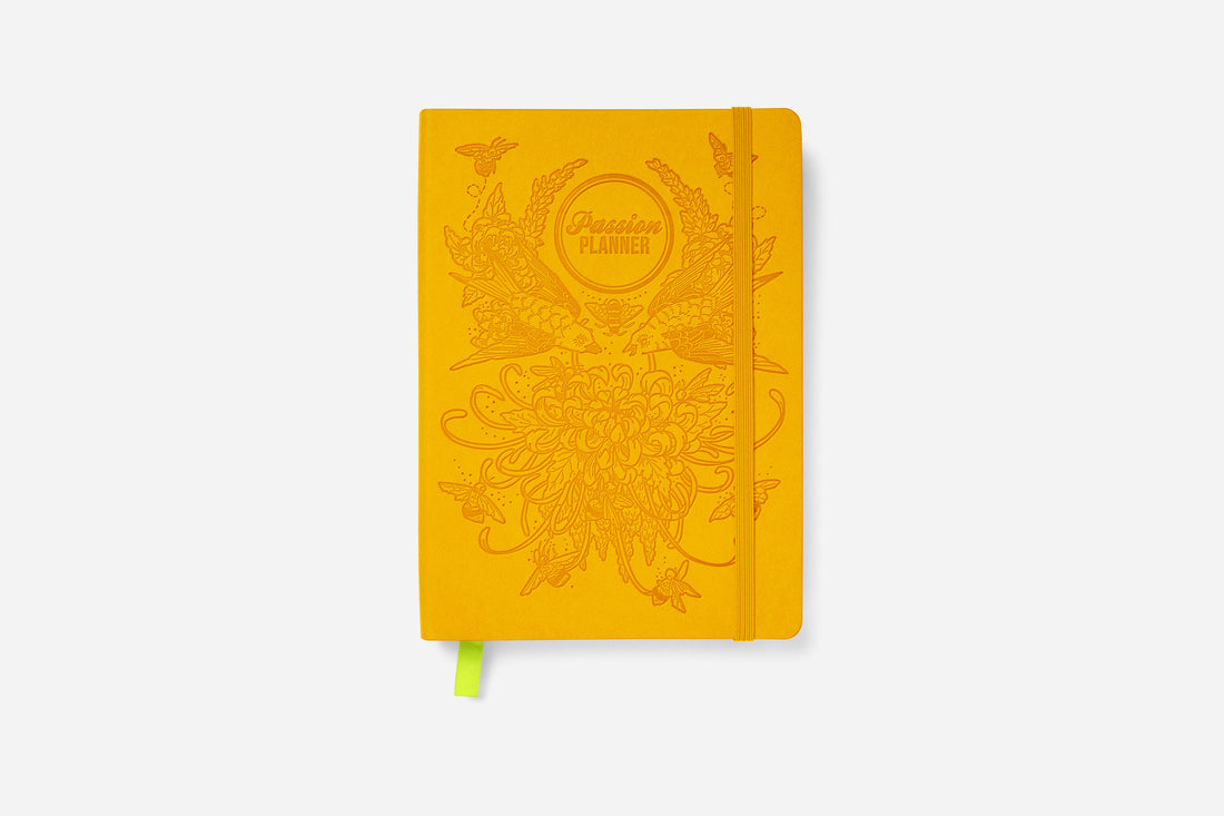 Daily Undated Birds &amp; Bees Yellow - Passion Planner