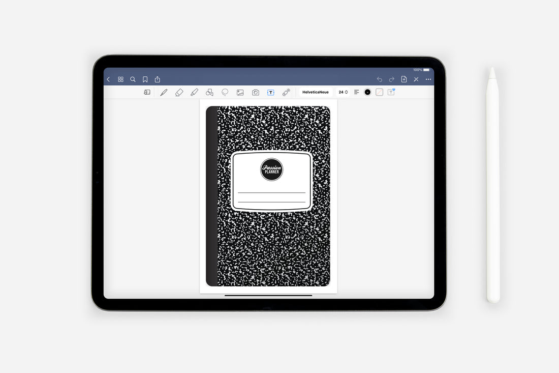 DIY Composition Cover Sticker Pack - Passion Planner