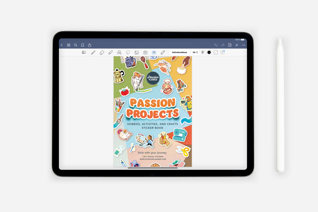 Digital Passion Projects Sticker Book
