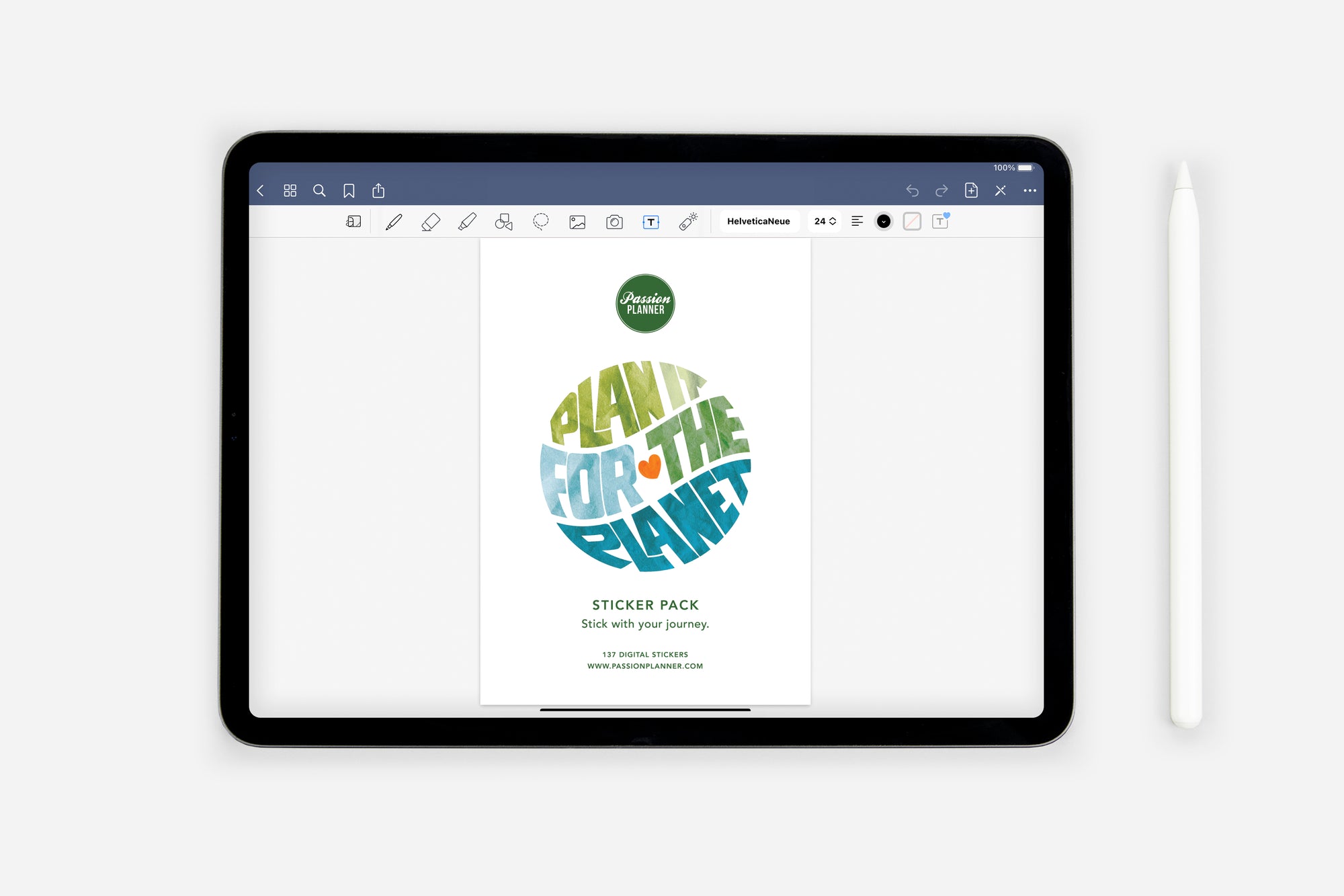 Digital Plan It for the Planet Sticker Pack