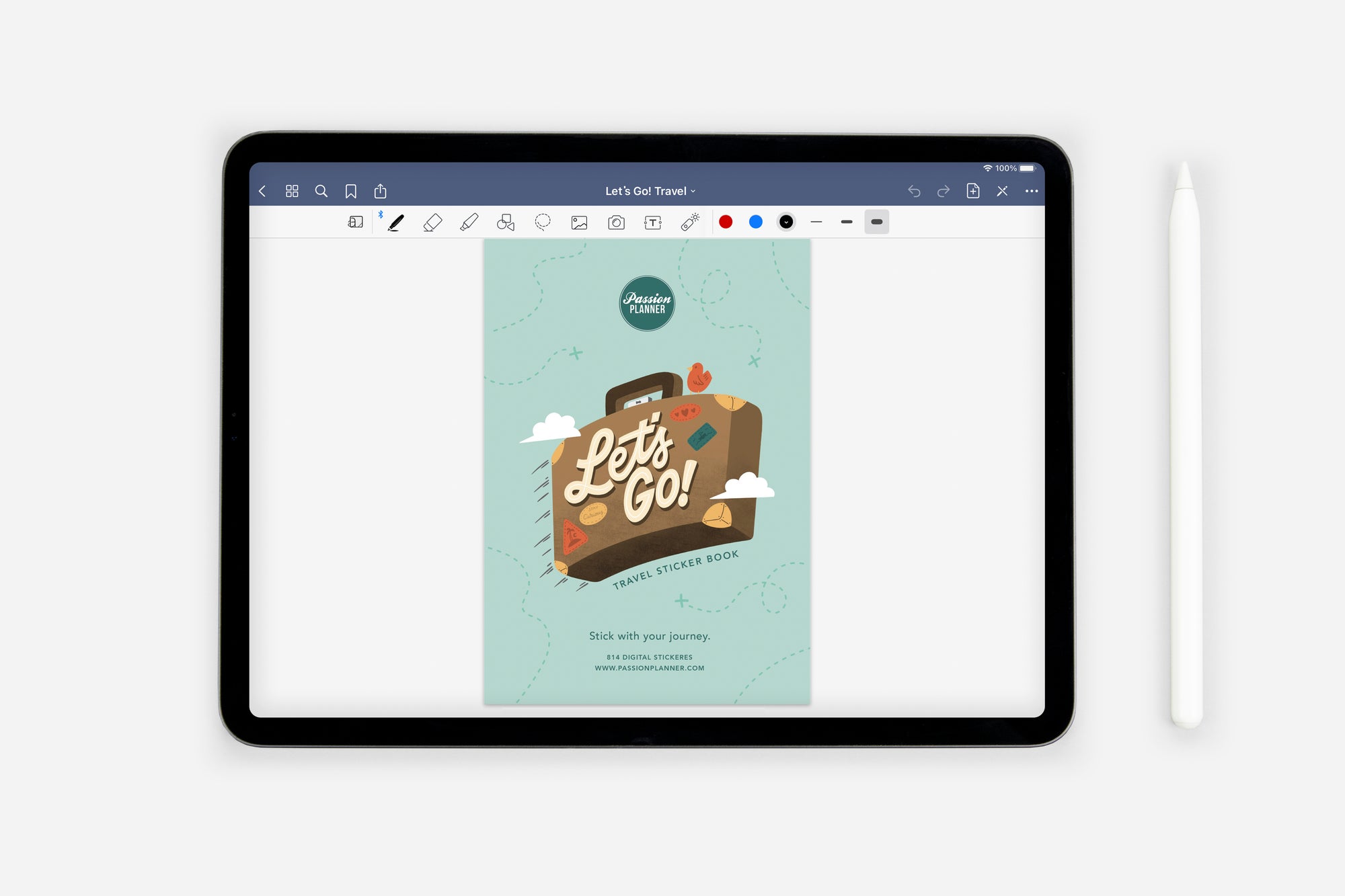 Digital Let's Go! Travel Sticker Book - Passion Planner