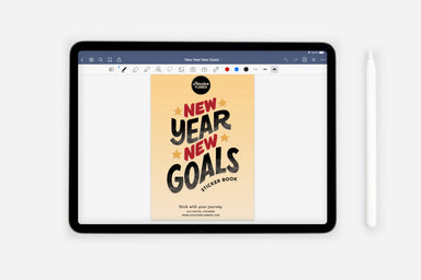 Digital New Year New Goals Sticker Book - Passion Planner