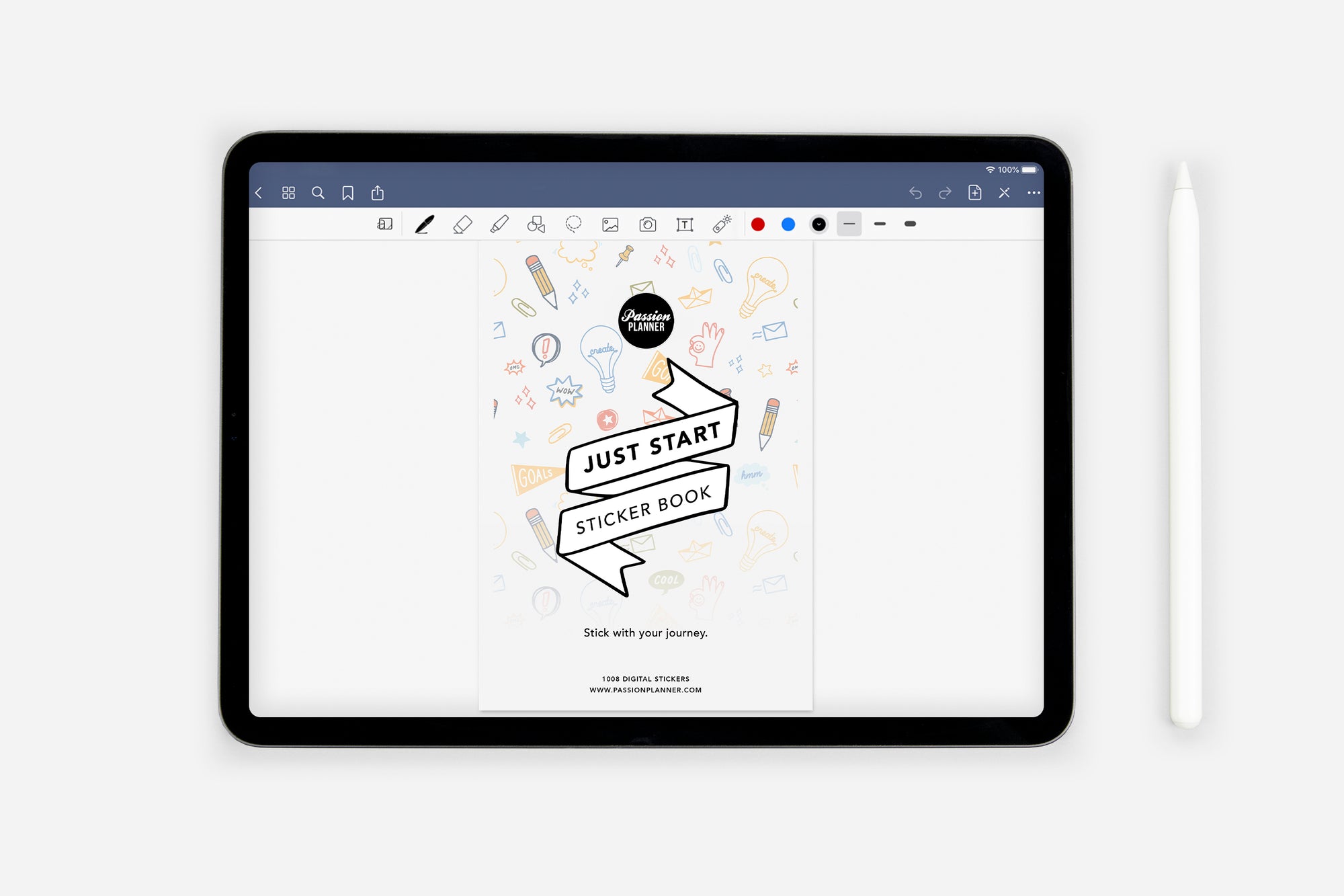 Digital Just Start Sticker Book - Passion Planner